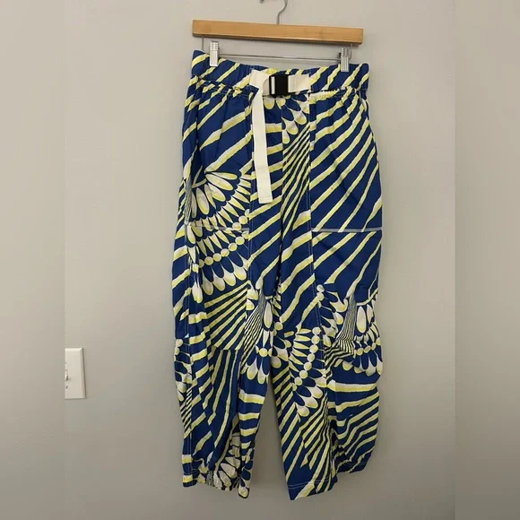 FP Movement Offsides Barrel Pants Blue Yellow Printed - Picture 3 of 7
